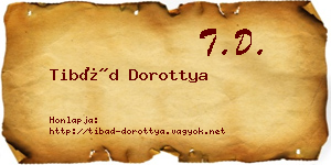 Tibád Dorottya névjegykártya